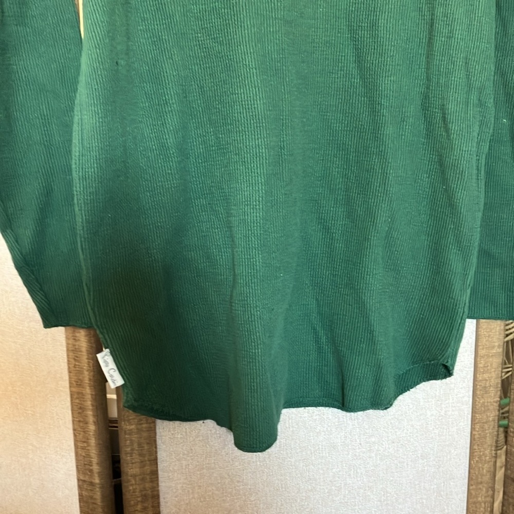 FINAL MARKDOWN Pierre Cardin Green Ribbed pullover medium - Picture 9 of 9